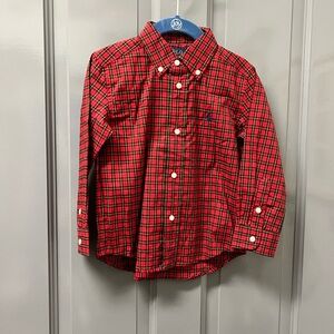 Polo by Ralph Lauren Kids Red and Black Checkered Shirt